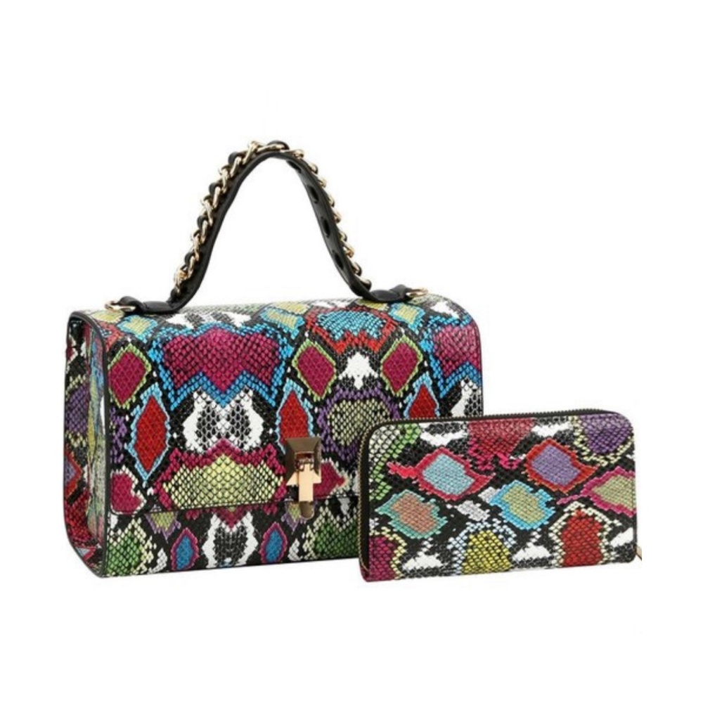 Multi Color Two Piece Fashion  Set